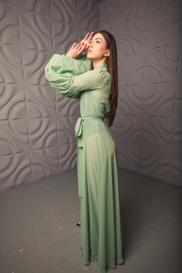 Mint Green Kimono Dress