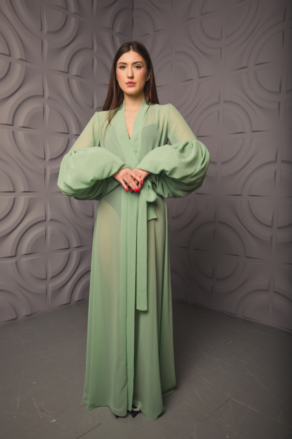 Mint Green Kimono Dress