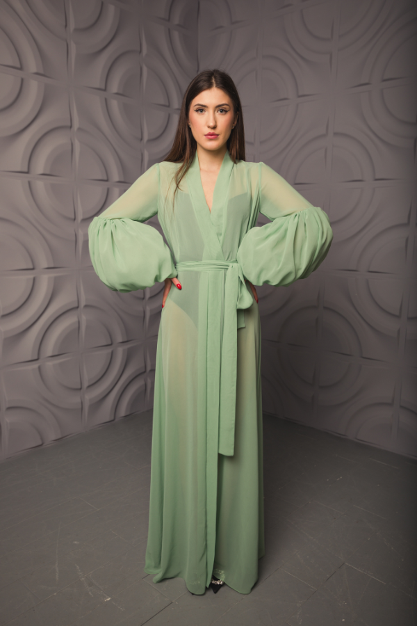 Mint Green Kimono Dress