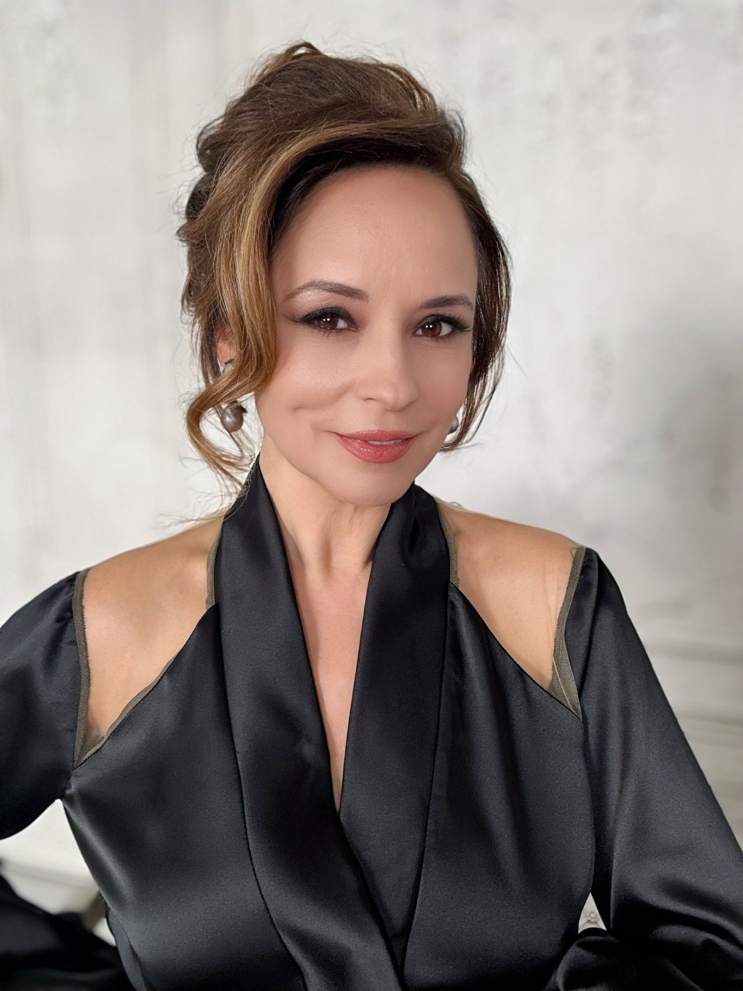 Noir Élegance Wrap dress