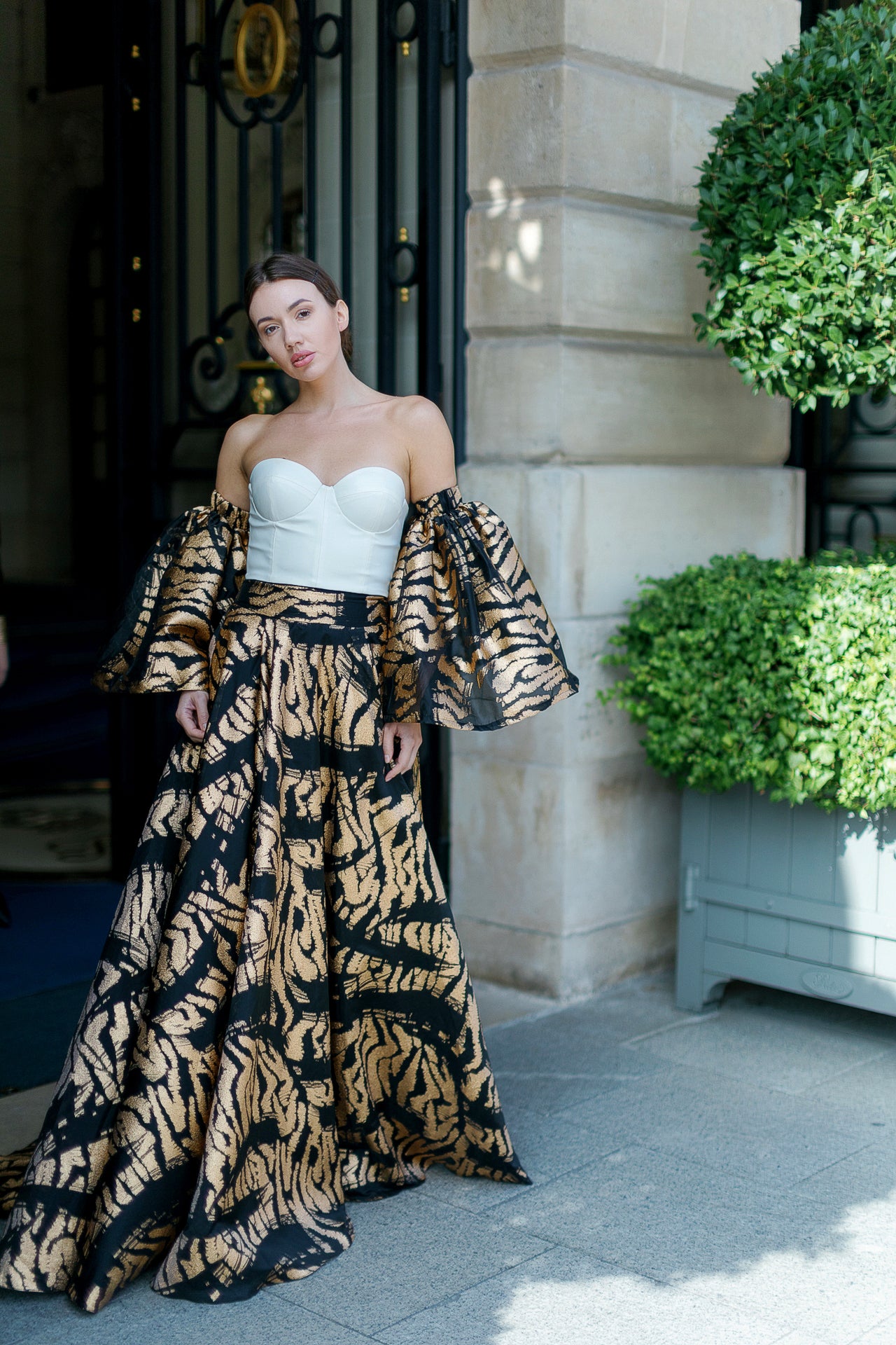 Long Gold Dress