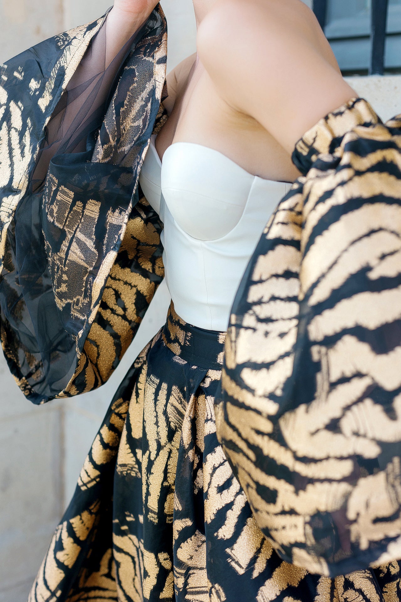 Long Gold Dress