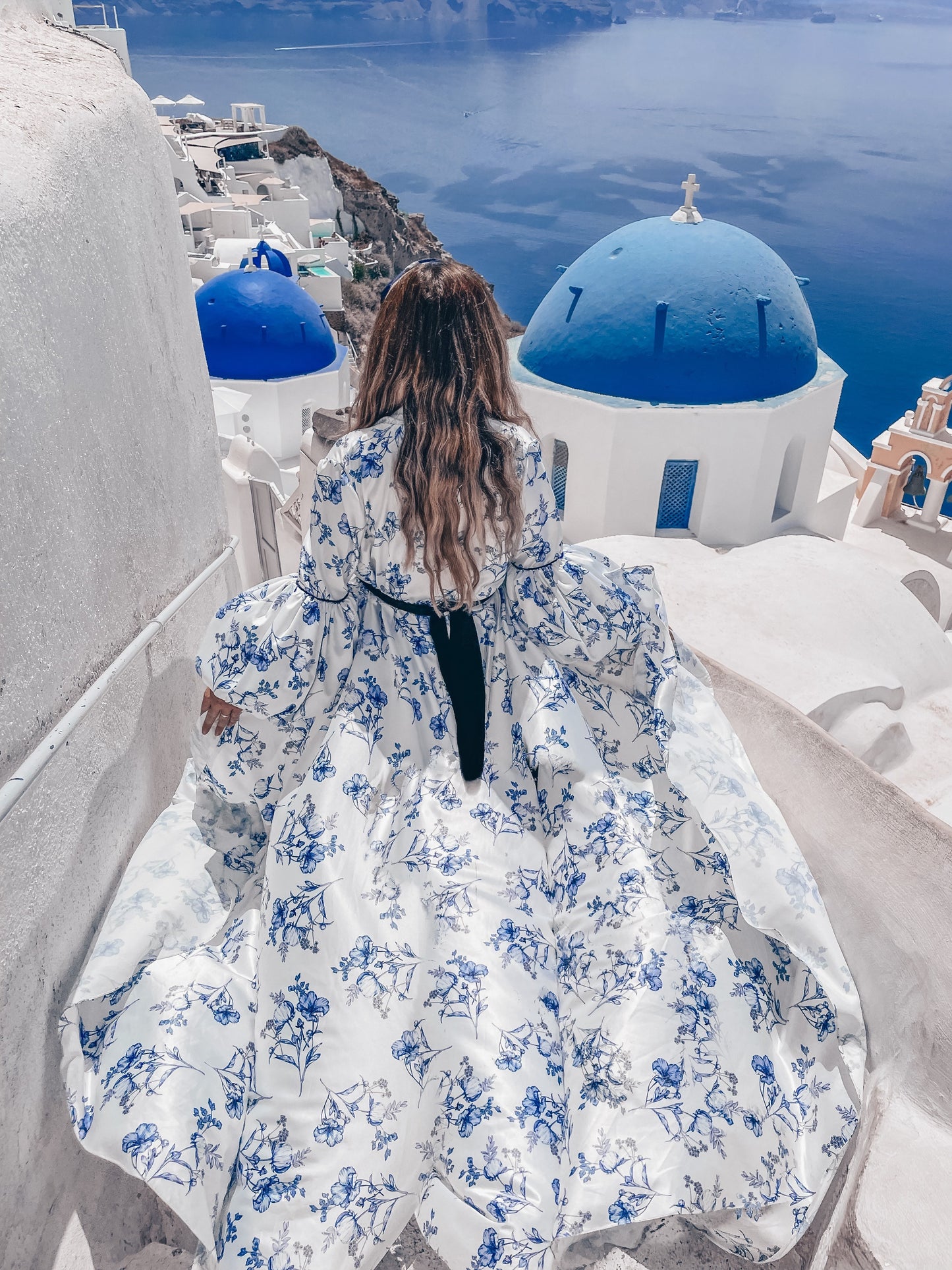Santorini Blue Kimono