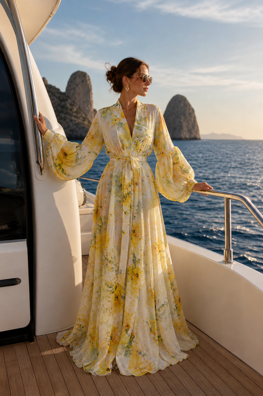 Golden Hour Wrap Dress