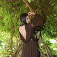 Espresso Desire Wrap Dress
