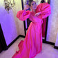 Bespoke Evening Pink Wrap Dress