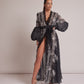 Black and White Kimono Dress