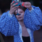 Blue Polka Dots Desire Kimono