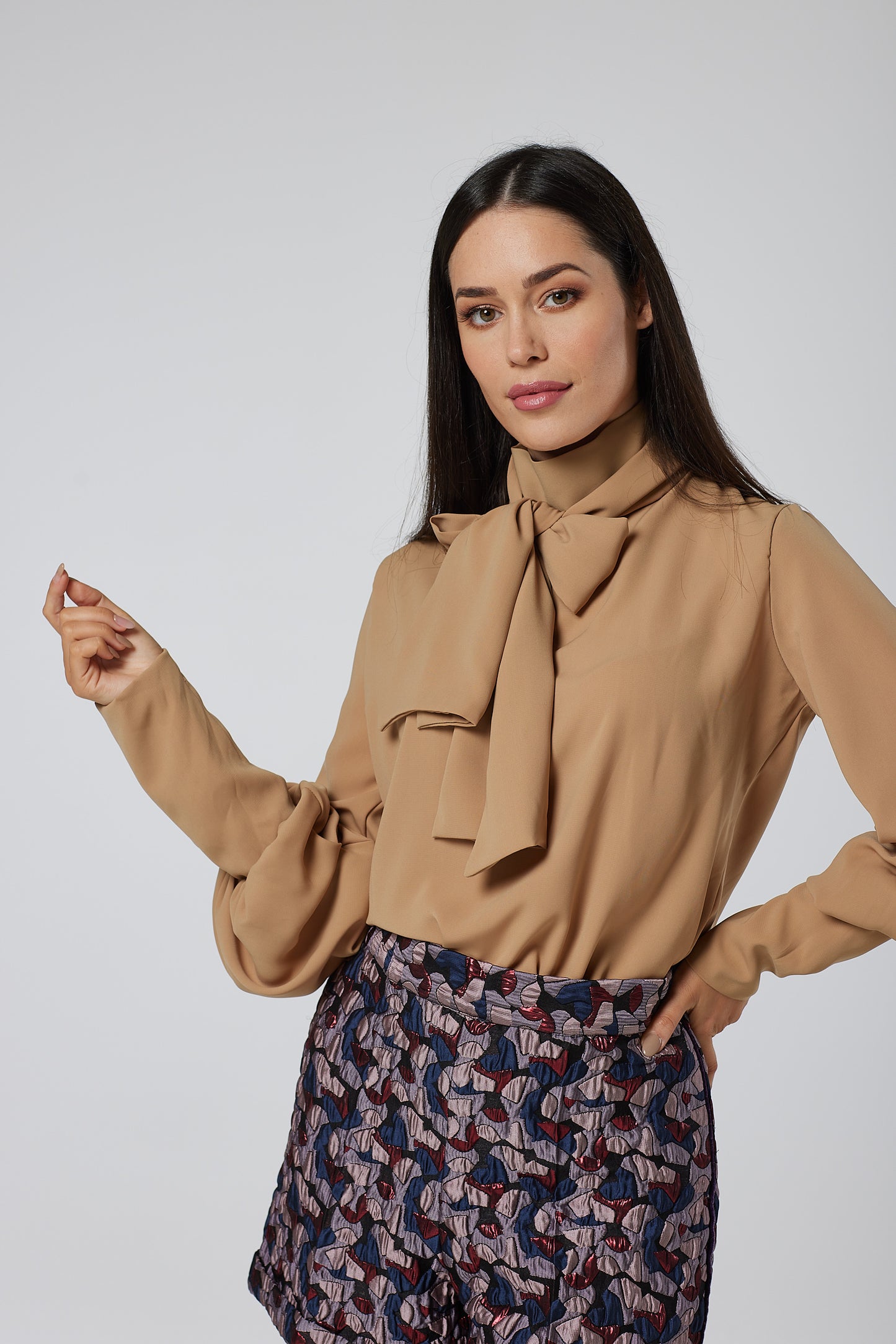 Boat-neck Blouse