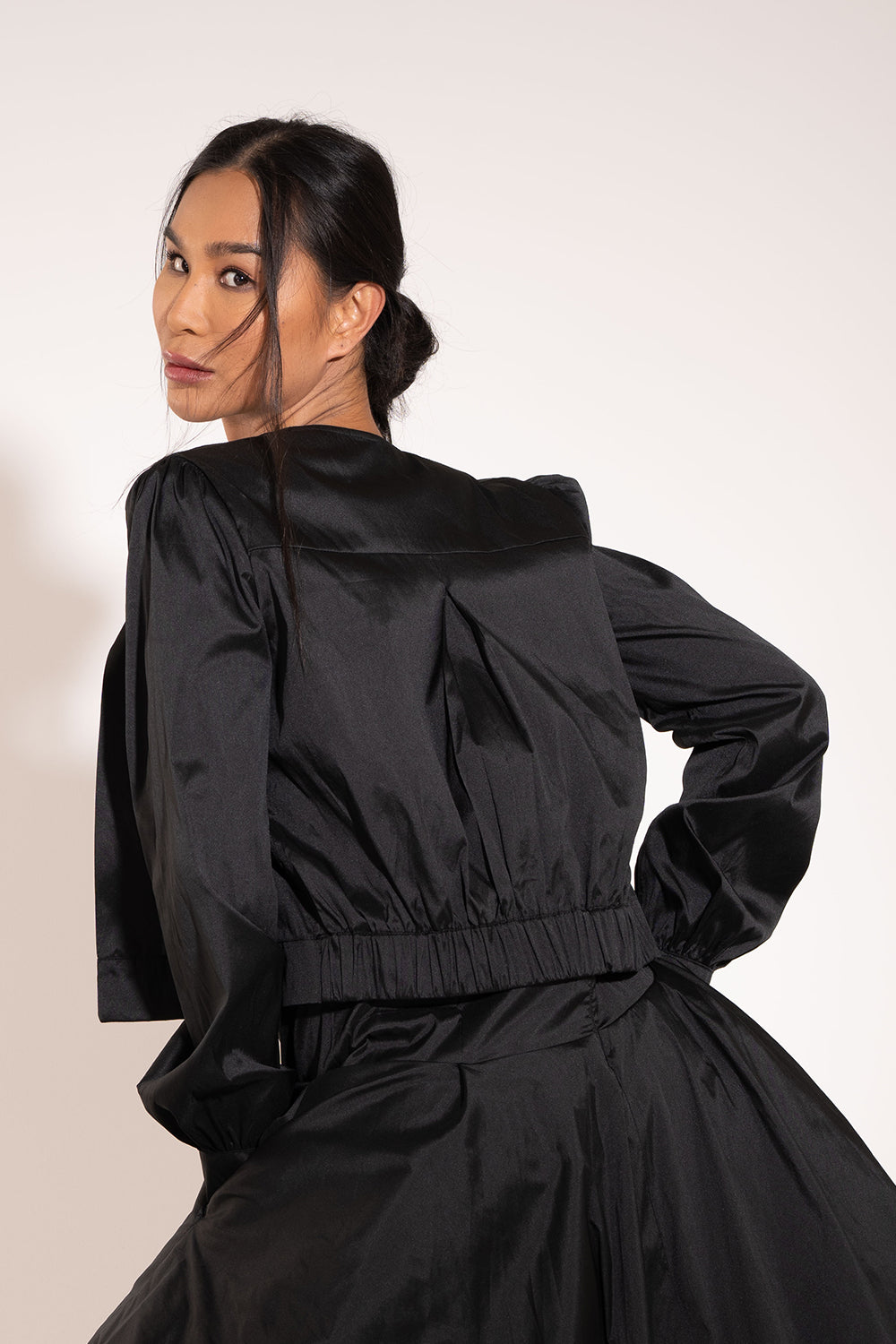 Taffeta best sale evening jackets